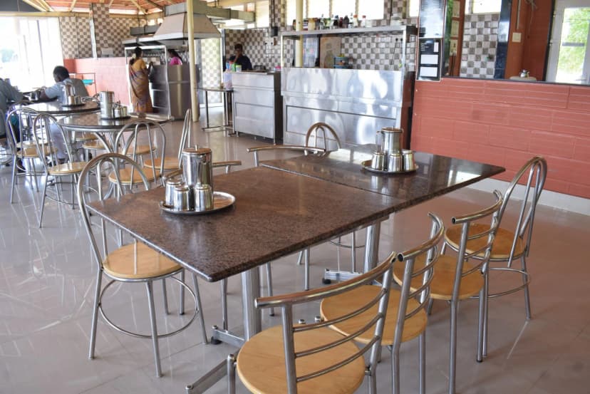 Diverse food options available at JKKN Dental College campus dining hall
