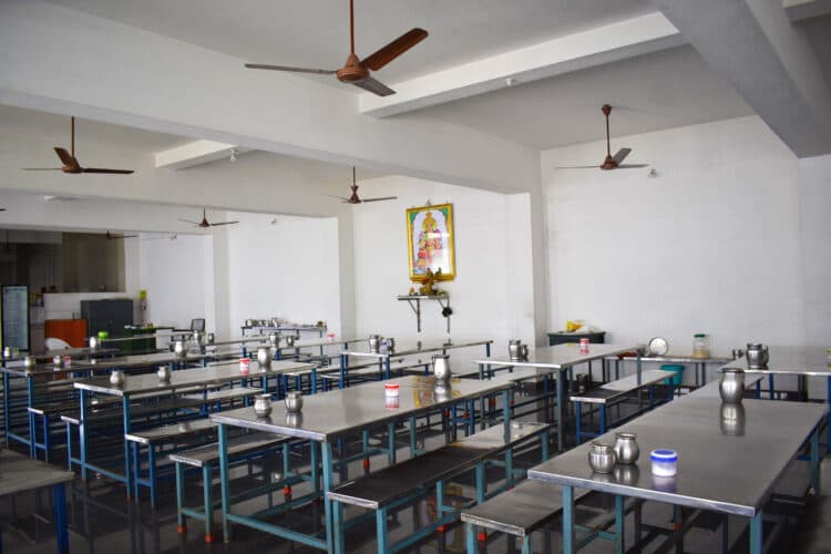 Girls hostel dining area