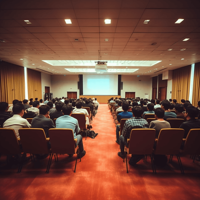 Seminar hall with audience